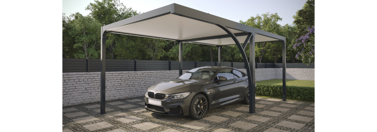 Carport en aluminium, Abri sur mesure, Alsace